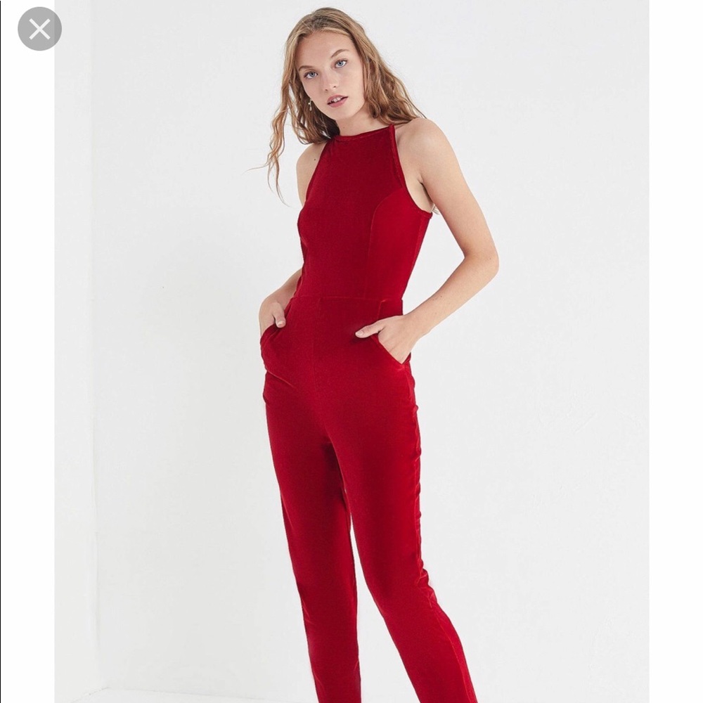 Urban Outfitters Velvet Jumpsuit